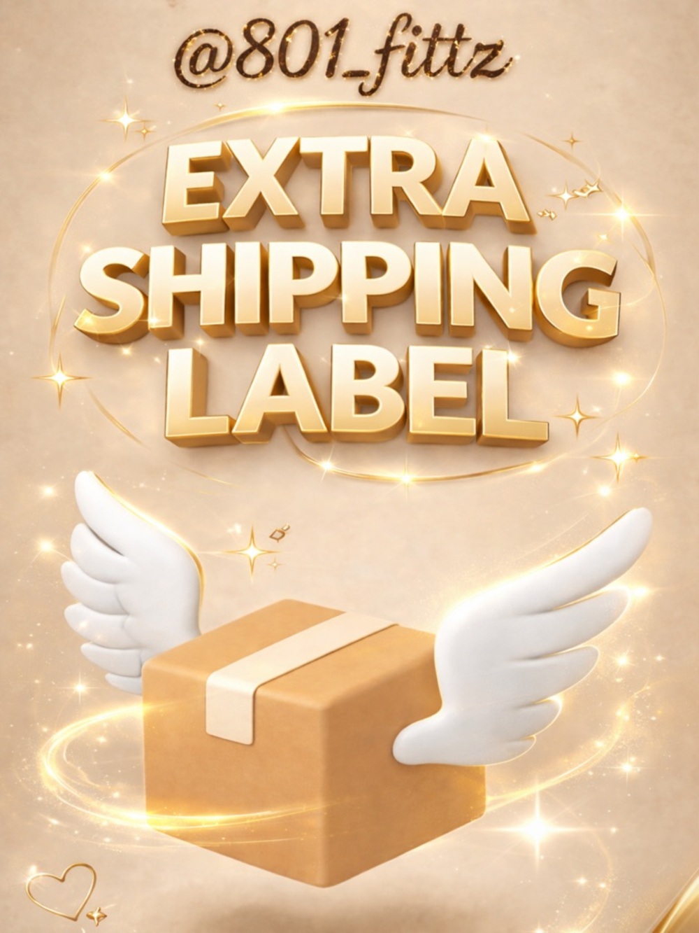 Extra shipping label $3
